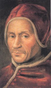 Retrato del cardenal Adriano de Utrecht, que fue consejero de CARLOS I, antes de ser elegido papa en 1522. Copia del original de Juan Van Scorel. Siglo XVI. Palau Episcopal, Tortosa.
