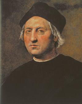 Célebre retrato de Colón, obra del florentino Ridolfo Ghirlandaio