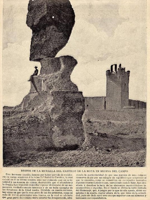 Restos de la muralla del castillo de la Mota de Medina del Campo