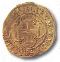 Moneda reinado Juana y Carlos