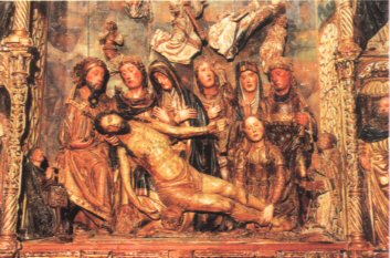 Llanto sobre Cristo Muerto. Grupo escultórico parroquia de los Santos Juanes de Nava del Rey