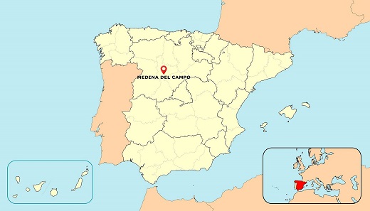 Plano ubicación Medina del Campo