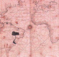 Mapa Atlántico, 1454. Biblioteca Nacional, Venecia