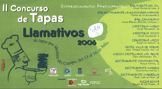 II Concurso de Tapas "Llamativos 2006" 
