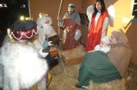 MEDINA DEL CAMPO. Los Reyes Magos adoran al Nio Jess en el portal de Beln. / FRAN JIMNEZ