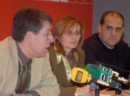 Jorge Flix Alonso, Ana Vzquez y Alfredo Losada en una imagen de archivo. / F. JIMNEZ 
