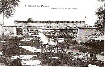 Antiguo puente de hierro sobre el ro Zapardiel 
