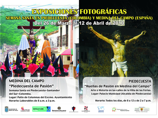 Cartel exposición fotográfica en Colombia