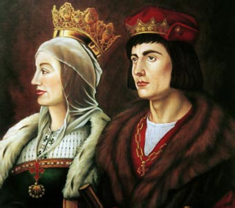 Isabel y Fernando, los Reyes Católicos (óleo de Francis De Blas)