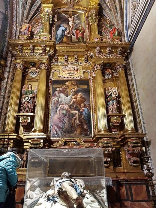 Catedral de Segovia, capilla del Yacente de Gregorio Fernández 