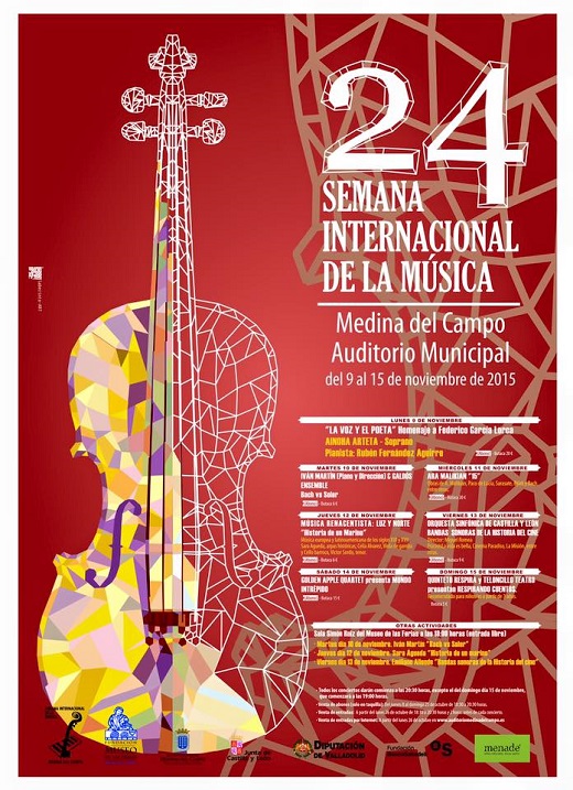 Cartel Oficial de la XXIV Semana Intrernacional de la Música en Medina del Campo