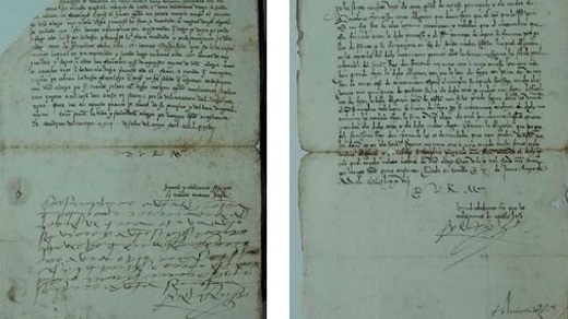 Carta manuscrita con nueve líneas autógrafas de Fernando II de Aragón y otra firmada por el monarca en 1478 - ANSORENA
