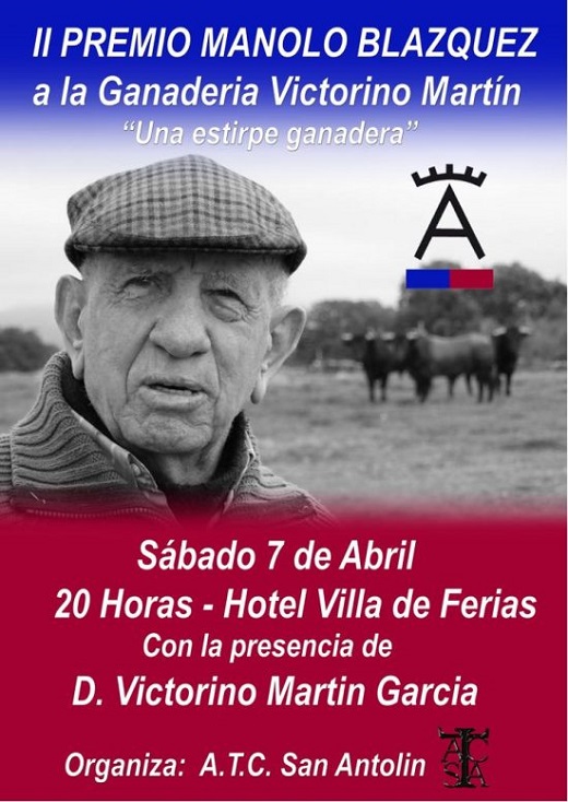 La ganadería de Victorino Martín premiada en Medina del Campo