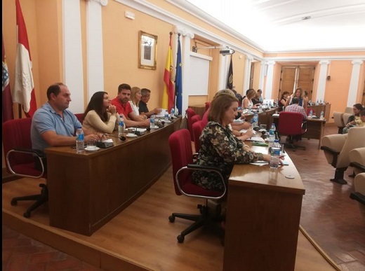 Pleno del Ayuntamiento que aprobó por unanimidad la propuesta rechazada por la Junta.