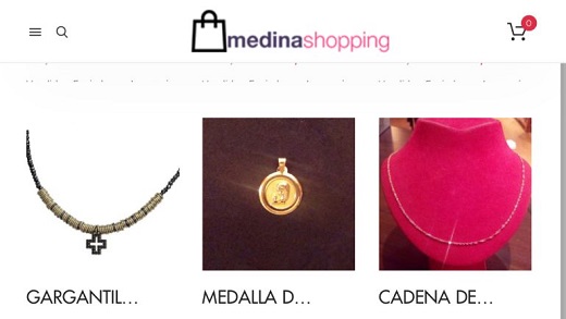 Artículos que se encuentran en la plataforma de venta on-line MedinaShopping / Cadena Ser