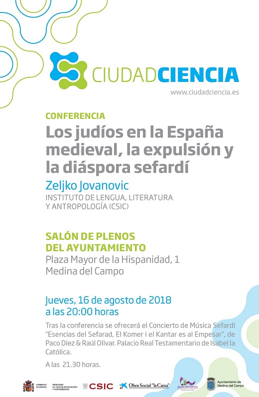 Conferencia: Los Judíos en la España Medieval, la expulsión y la diáspora sefardí.