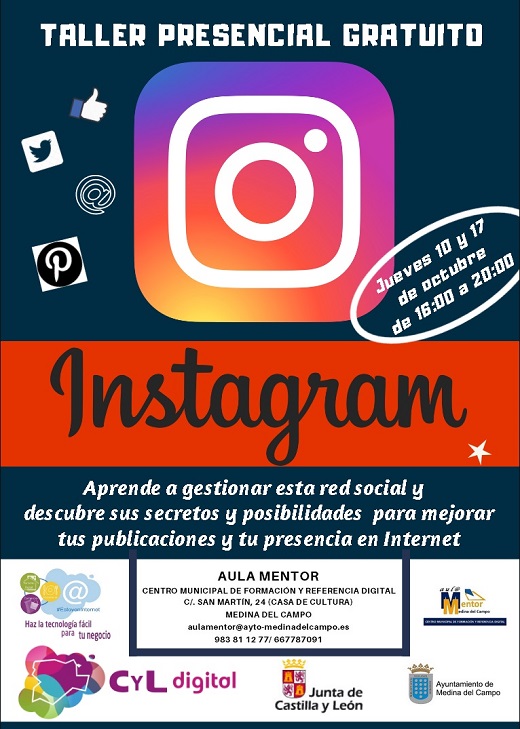 Cartel curso Instagram
