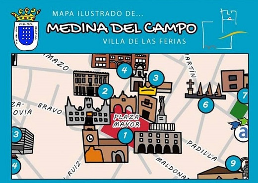 El ilustrador Jesu Medina presenta un nuevo plano de Medina del Campo / Cadena SER