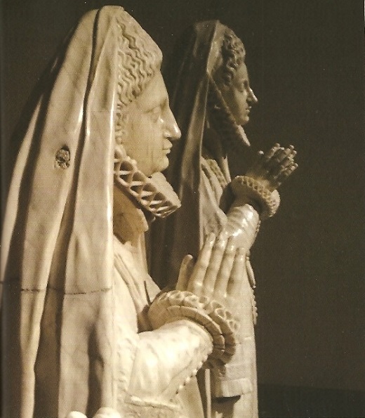 Esculturas orantes de Mariana de Paz, Pedro de la Cuadra y María de Montalvo, Francisco del Rincón. 1589-1600. Museo de las Ferias de Medina del Campo