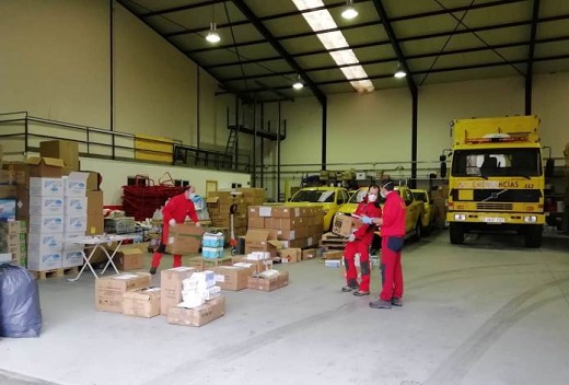 La Junta continúa repartiendo material de protección en toda la provincia de Valladolid.