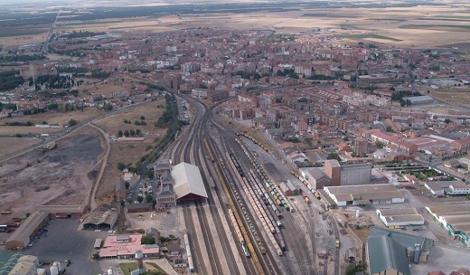Nudo ferroviario de la estación de ferrocarril de Medina del Campo