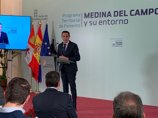 El presidente de la Junta de Castilla y León, Alfonso Fernández Mañueco, ha presentado el Programa Territorial de Fomento para Medina del Campo y su entorno 2021-2024