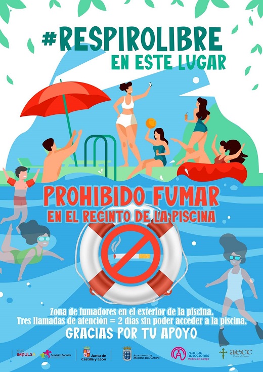 El Ayuntamiento de Medina del Campo presenta el Programa ‘Espacios Sin Humo’.