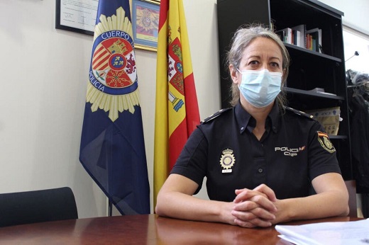 Doña Juana María Gutiérrez, Jefa de la Comisaría del Cuerpo Nacional de Policía de Medina del Campo