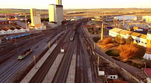 Imagen del vídeo promocional por el Corredor Atlántico en Medina del Campo difundido por la plataforma
