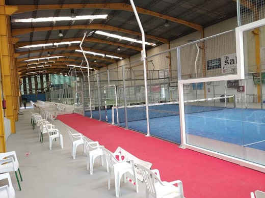 Instalaciones del Medina Pádel Indoor que acogerán el torneo de la villa / Cadena Ser
