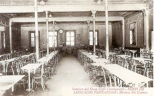Interior del Gran Café Continental. Castañeira, Álvarez y Levenfeld, h.1915
