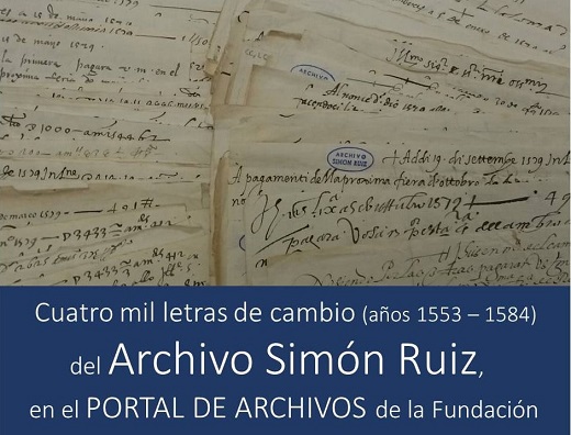 Las primera 4.000 letras de cambio del archivo Simón Ruiz en el "Portal de Archivos" de la Fundación