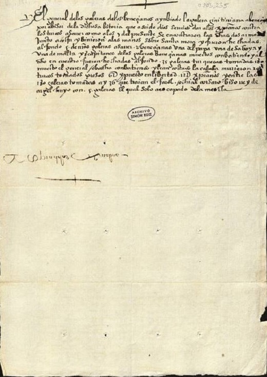 Grabado calcográfico publicado en Augsburgo, en 1603, de Don Juan de Austria