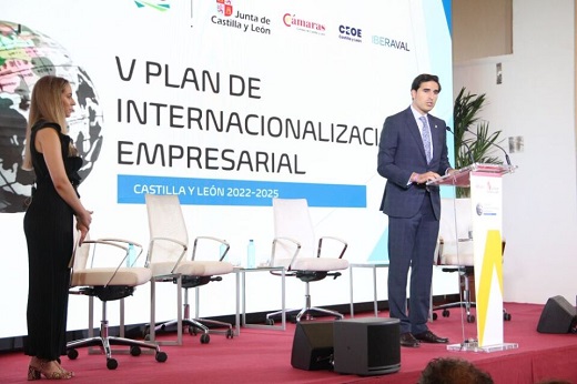 Mañueco presenta en Medina del Campo el ‘V Plan de Internacionalización’ de la Junta con el objetivo de aumentar en un 17% las empresas exportadoras.