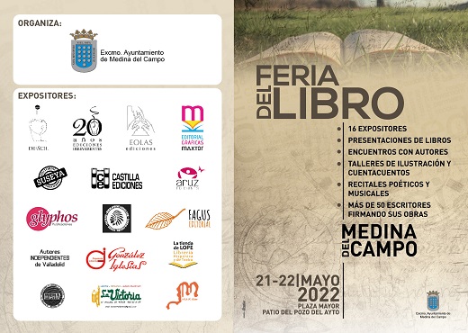 Cartel de la presentación de la I Feria del Libro en Medina del Campo.