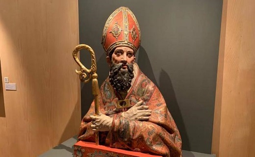 San Ambrosio, de Gregorio Fernández, pieza del mes en el Museo de las Ferias. / EL NORTE