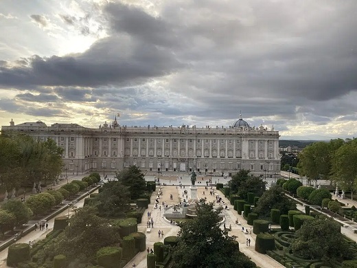 El Palacio Real, en la plaza de Oriente