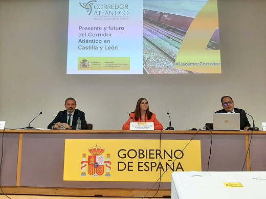 La delegación del Gobierno en Castilla y León ha presentado los beneficios para la región de las infraestructuras del Corredor Atlántico / Delegación gobierno Castilla y León