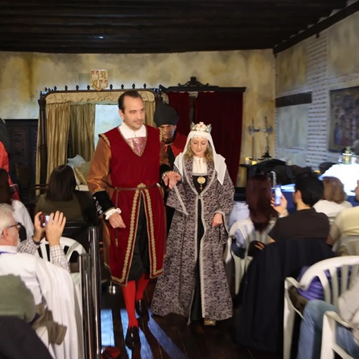 Recreación de la muerte de nuestra Reina Isabel la Católica en el Palacio Testamentario en Medina del Campo ( PUEDE AMPLIARSE )