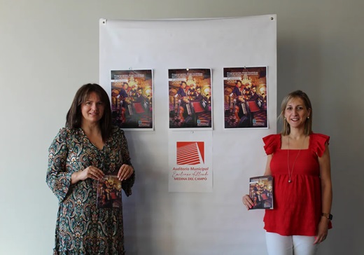 María Guerrero y Cristina Aranda en la presentación de la programación del segundo semestre del Auditorio de Medina del Campo Yaiza Cobos