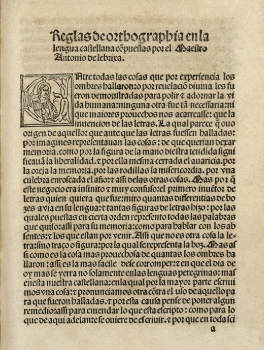 Reglas de orthographia en la lengua castellana (1517)