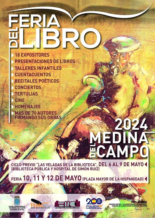 Cartel Feria del Libro 2024 en Medina del Campo