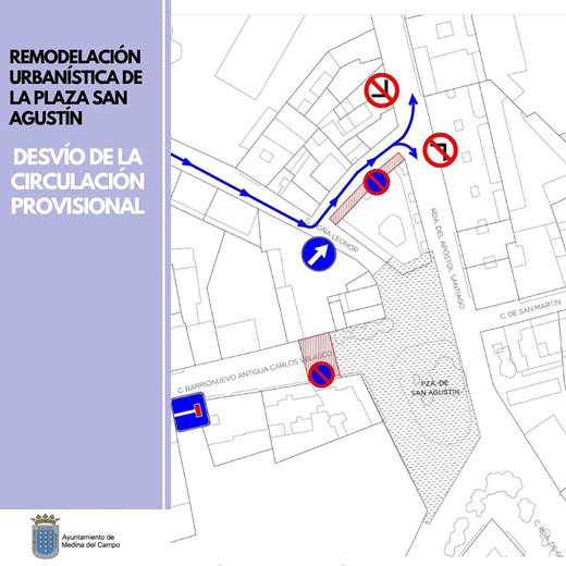 Obras en la Plaza de San Agustín, Medina del Campo (PUEDE AMPLIARSE)