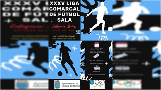 Cartel XXXV LIGA COMARCAL de futbol SALA