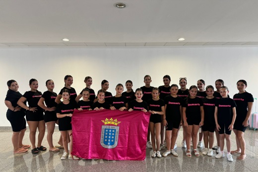 Integrantes de la Escuela Danzarte en el Campeonato de EuropaE.M.