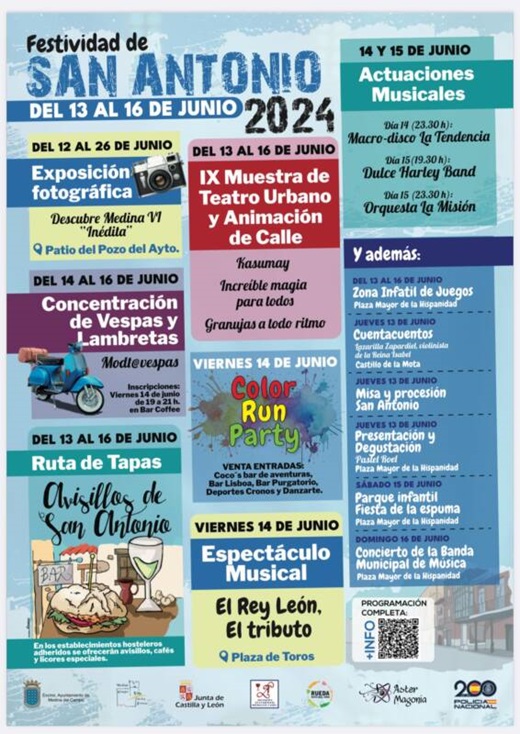 Cartel Feria de San Antonio 2024 en Medina del Campo