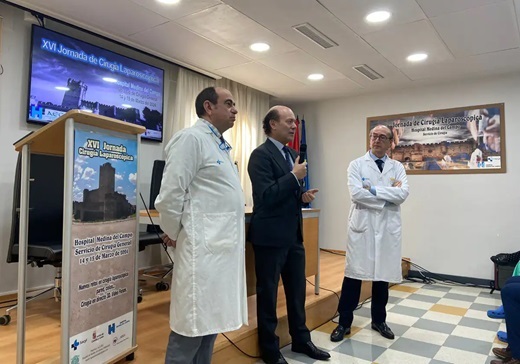 Inauguración de las Jornadas de Cirugía Laparoscópica en el Hospital de Medina del Campo Consejería de Sanidad de la Junta de Castilla y León