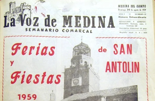 Una ‘Voz’ que cumple 65 años felicitando las Ferias y Fiestas de San Antolín. 