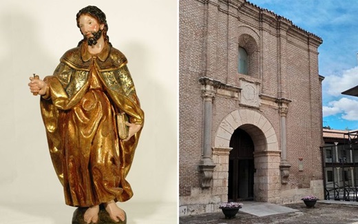 La escultura de Santiago Apóstol se expone en Medina del Campo