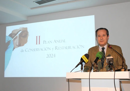 Antonio Sánchez del Barrio, director del Museo de las Ferias presentando el II Plan Anual Yaiza Cobos